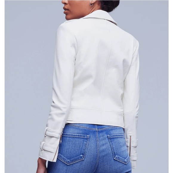 L'Agence Billie Belted Leather Jacket Size Medium - Picture 4 of 11